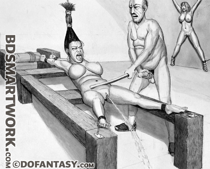 He yanked his bulbous cock-head out Cathy's hole and strode across the room