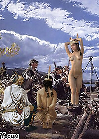 The first slaver pump his way into her tight, virgin ass pic 3