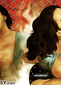 The blue monster growled and let her get on with the licking pic 3