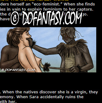 The 2 young white girls are totally at the mercy of their tribal captors