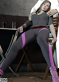 Her pretty lips parted as her jaw dropped in shocked alarm pic 3