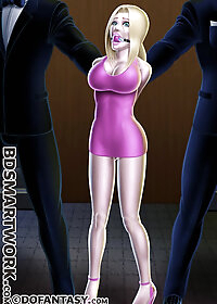 Her ankles were tied side by side with saddle straps pic 2