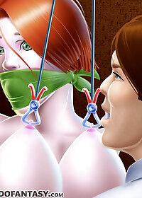 Her fingers weakly fluttered toward the pain, but the tightly knotted ropes kept them useless pic 3