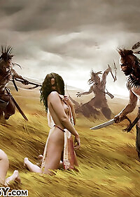 Her helpless puss twitching desperately around the thick stick pic 1