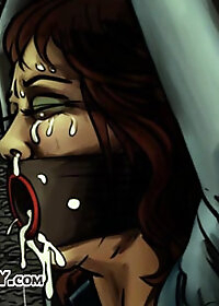 Metal spikes were digging painfully into her buttocks and thighs pic 2