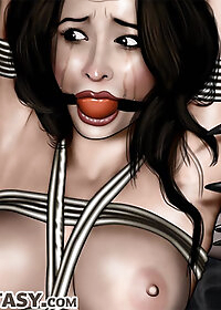 Pushing the huge meat deep into her throat pic 3