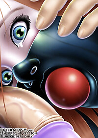 Al stuck a ring gag between her teeth and then slid his cock into her gargling pic 1