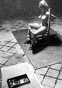 The horrible man seemed to be looking at a screen on his desk pic 2