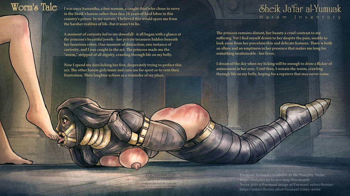 Now I spend my days licking her feet, desperately trying to perfect this act