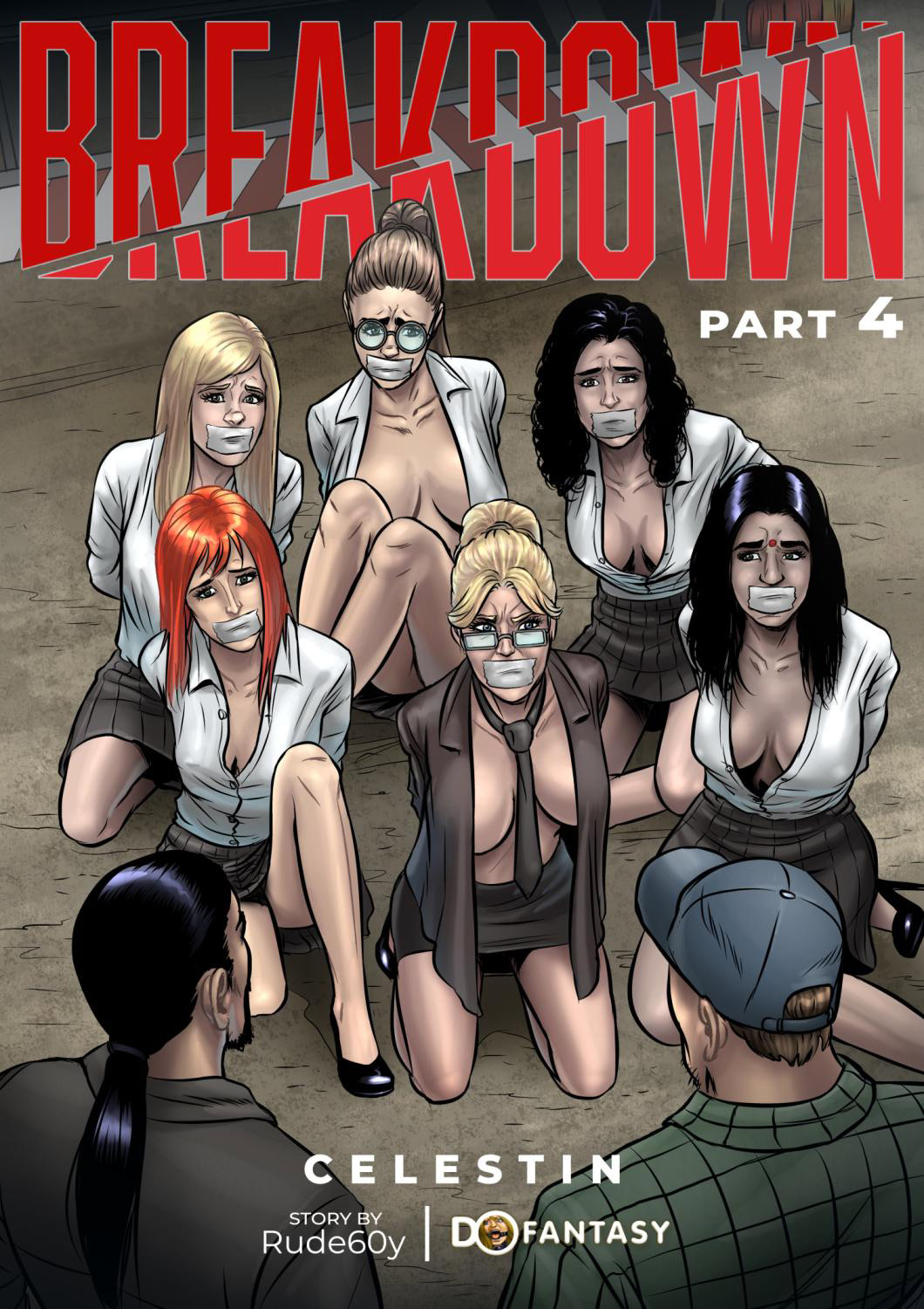 Women are soon restrained, undressed, bound, and placed in the trailer alongside the earlier captives